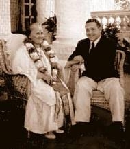 Dr. Montessori with Mario Montessori in India